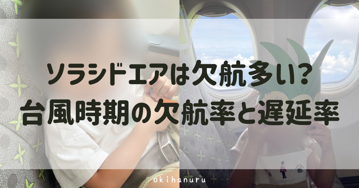ソラシドエアは欠航多い?台風時期の欠航率と遅延率を徹底解説!