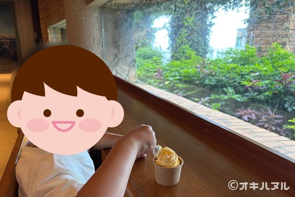 遠見台を降りて進むと、やっぱりジブリっぽい雰囲気がありました。