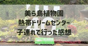 熱帯ドリームセンターのレビュー！子連れで行った感想